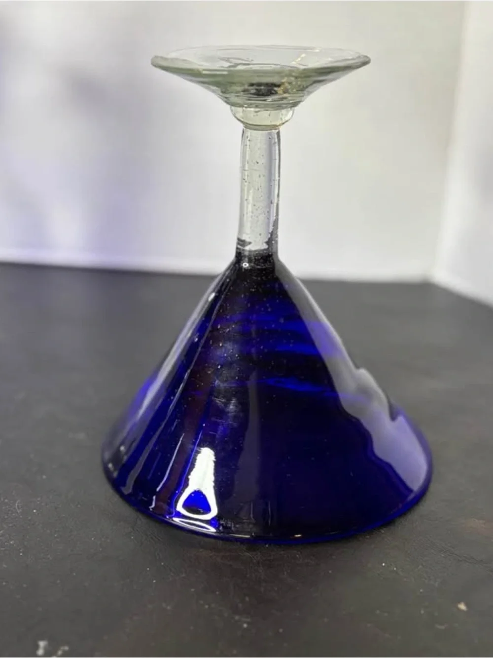 Lot of 5 Different Cobalt Blue Glass Pieces pre-owned